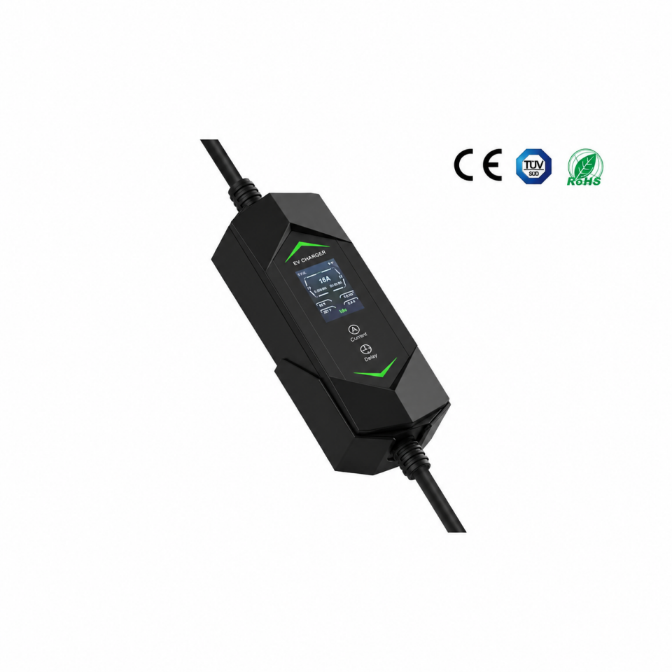 Bar2Charge B5 Taşınabilir Ev Tipi Şarj Cihazı Type 2 3.7 kW 1 Faz 6-16A Ayarlanabilir Akım Uygulama Kontrollü IP65 (5 Metre)