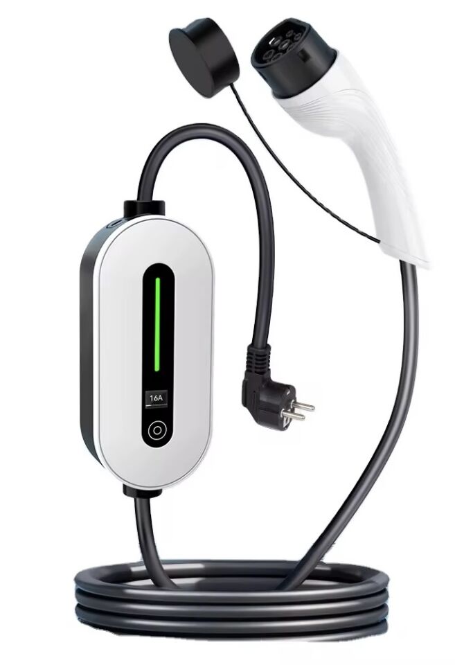 Bar2Charge A8 Pro Taşınabilir Ev Tipi Şarj Cihazı Type 2 3.7 kW 1 Faz 8-16A Ayarlanabilir Akım LCD Ekranlı IP66 (5 Metre)